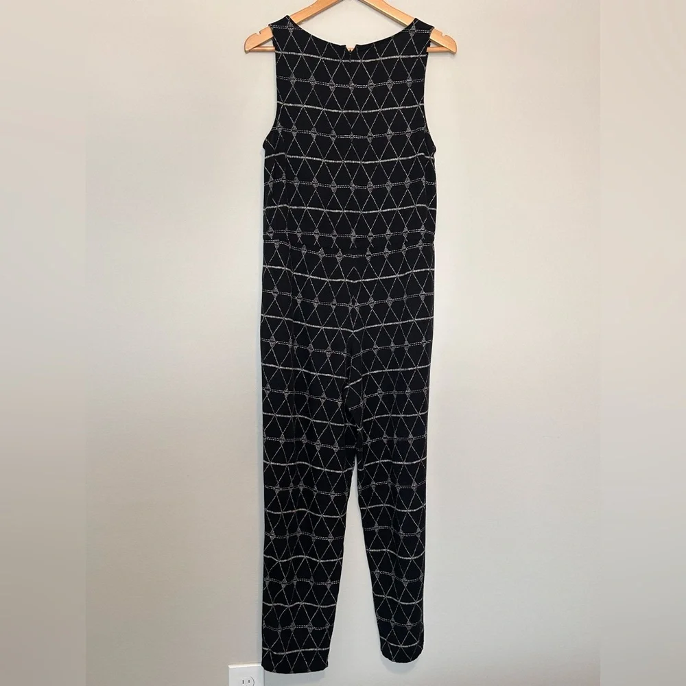 Madewell  S. Diamond Dot* Jumpsuit // Geometric Batik Print // Sleeveless // B&W - Picture 5 of 12